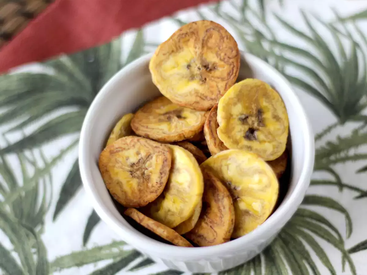Plantain chips egy légsütőben - fotó 4