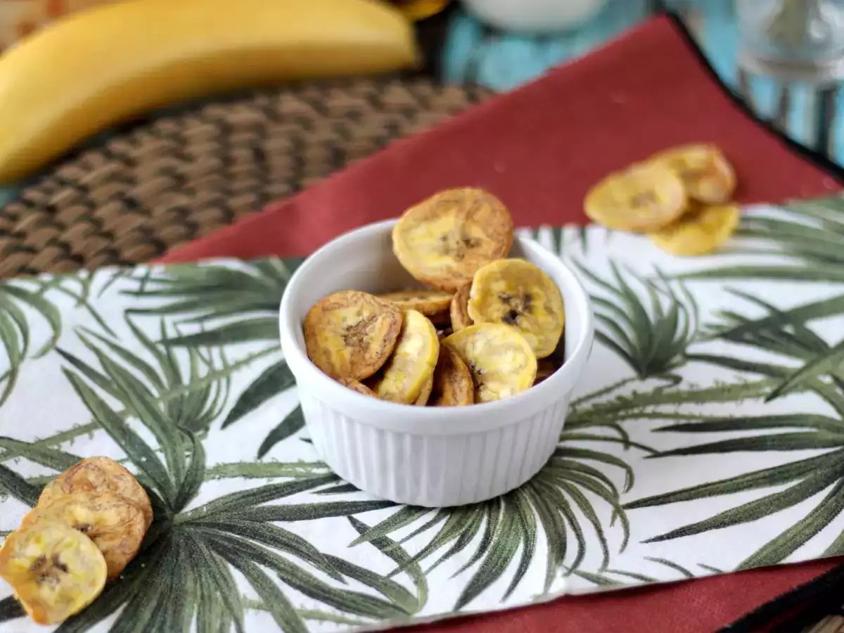 Plantain chips egy légsütőben - fotó 5