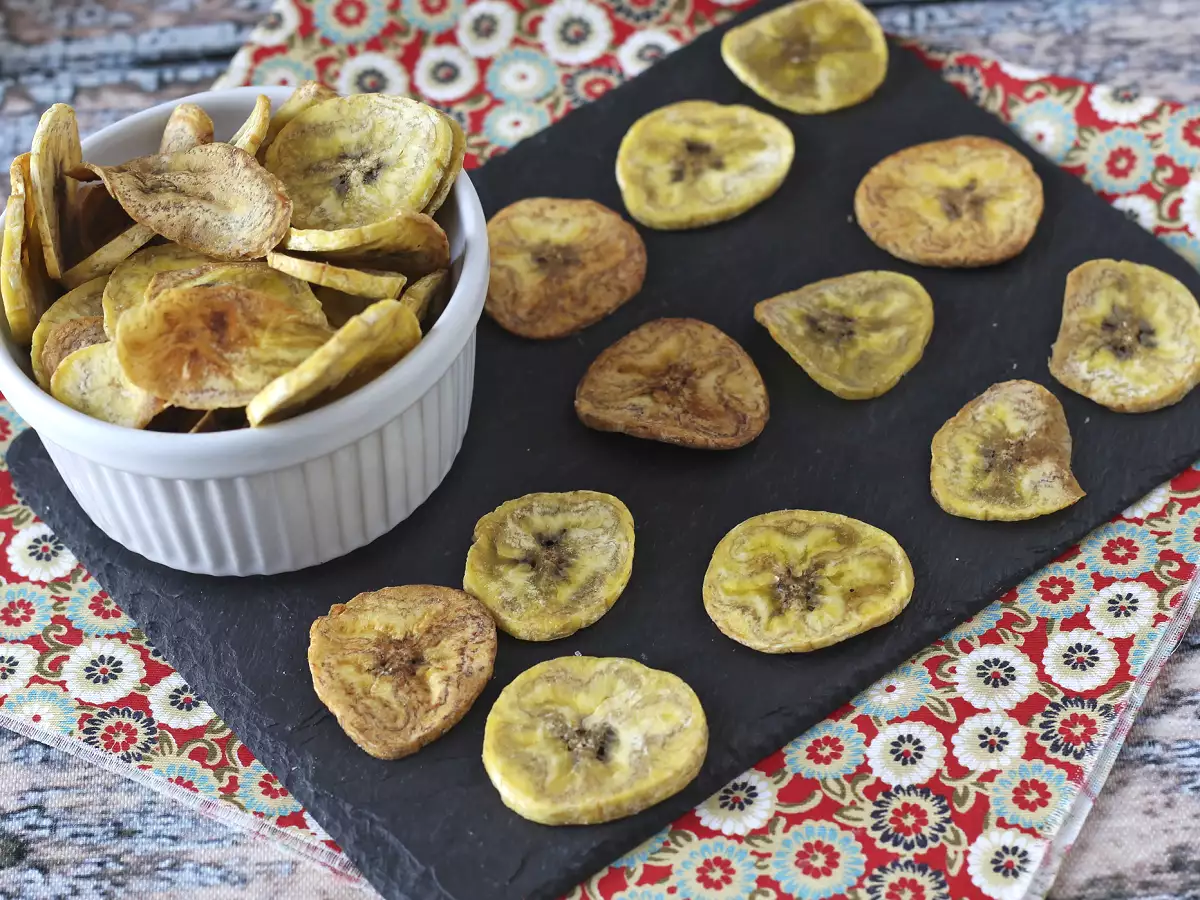 Plantain chips sütőben sütve - fotó 2