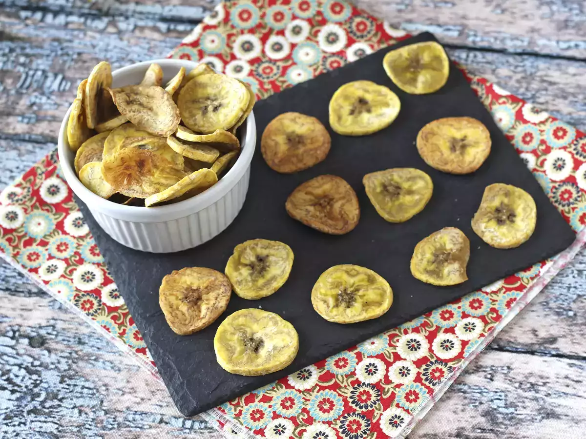 Plantain chips sütőben sütve - fotó 4