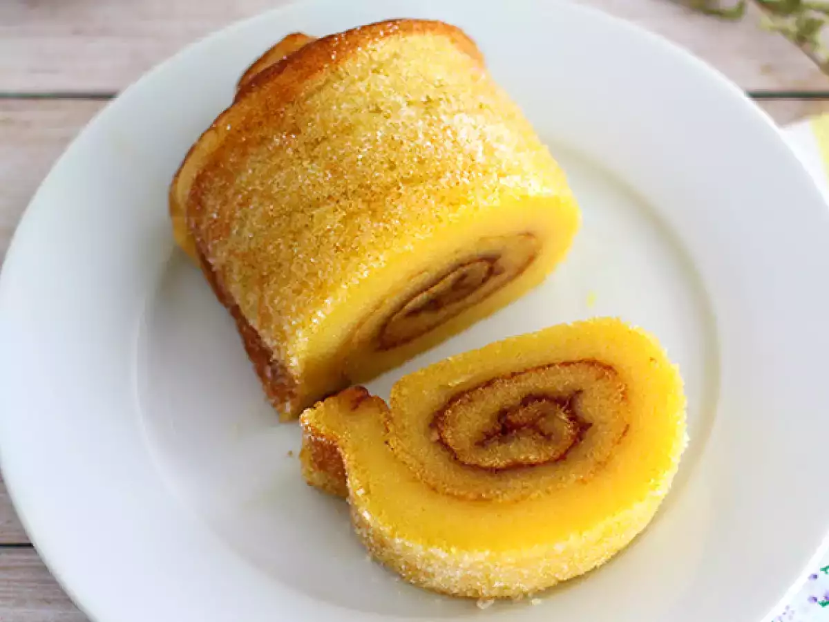 Portugál narancsos tekercs torta - Torta de laranja - fotó 3