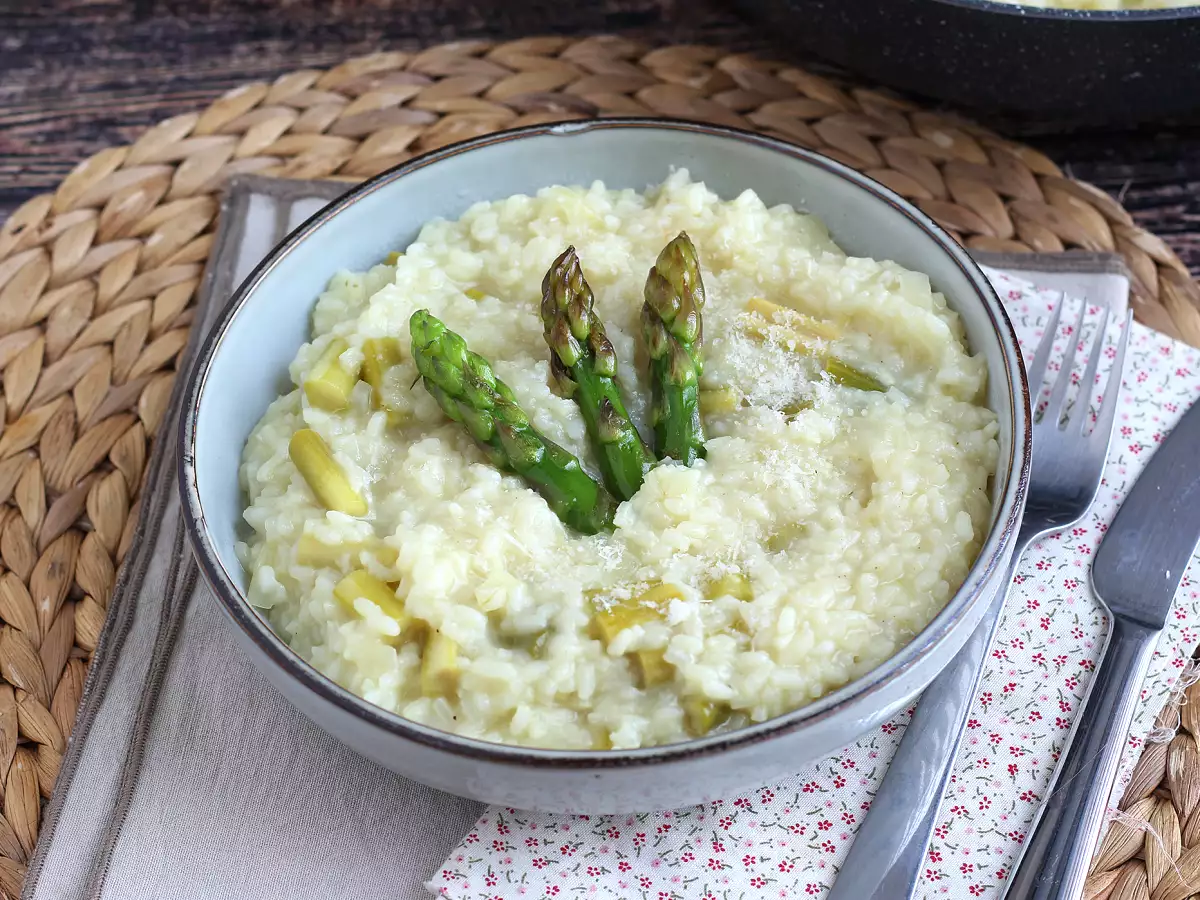 Rizottó zöld spárgával és parmezánnal - fotó 3