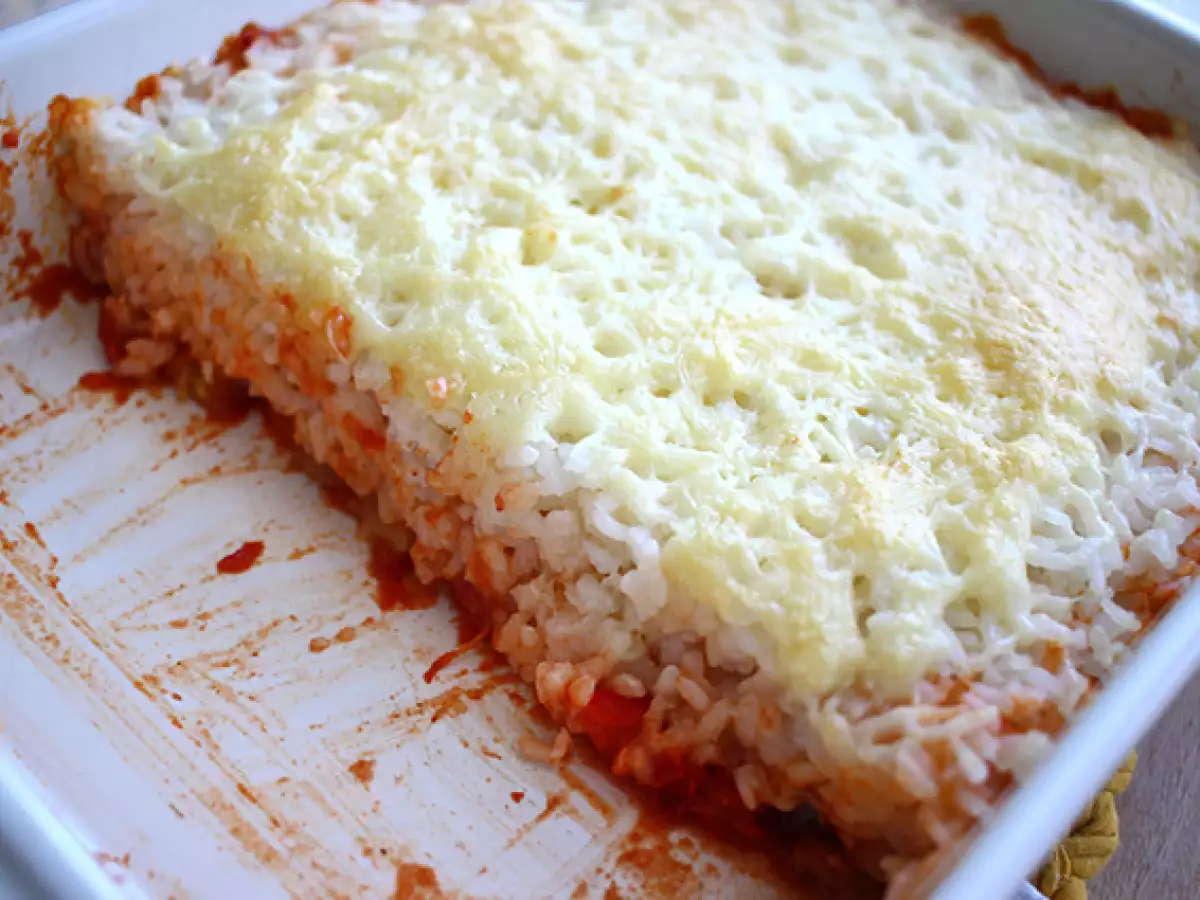 Rizs és paradicsomos gratin - fotó 3