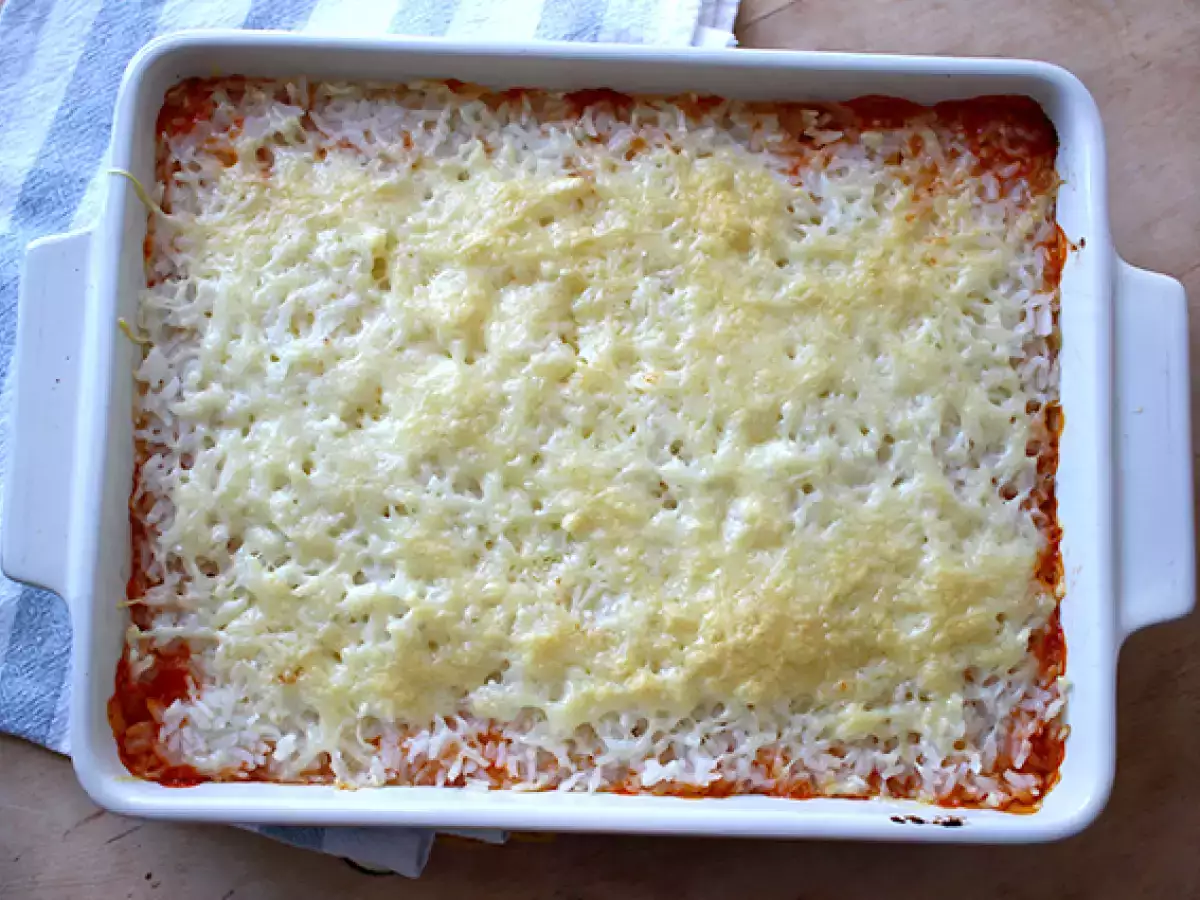 Rizs és paradicsomos gratin - fotó 4