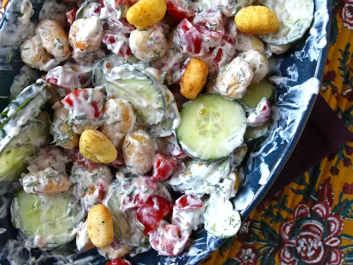 Ropogós gnocchi saláta, ultra trendi, ízletes és kiegyensúlyozott, tökéletes nyárra! - fotó 4