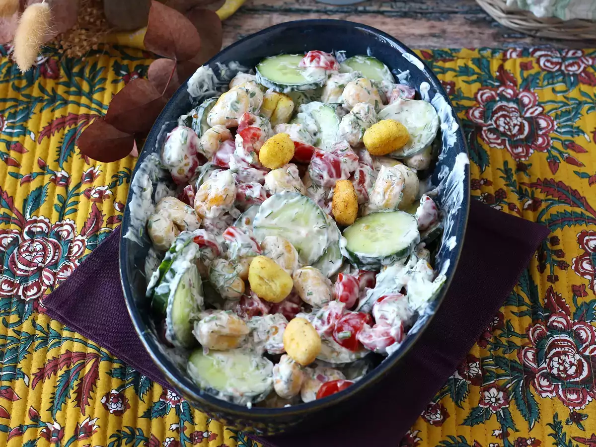 Ropogós gnocchi saláta, ultra trendi, ízletes és kiegyensúlyozott, tökéletes nyárra! - fotó 7