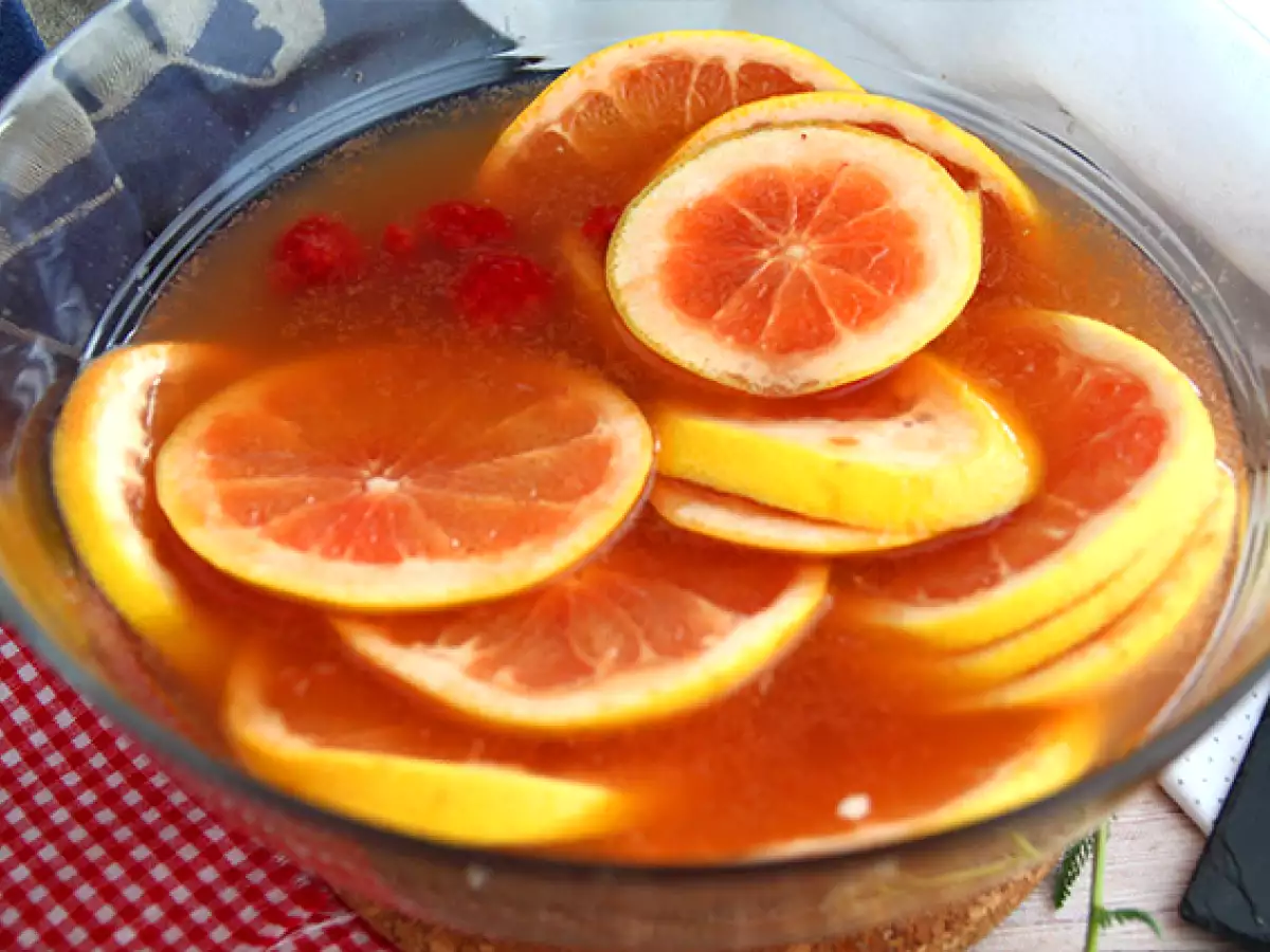 Rózsaszín sangria rozé borral - fotó 2