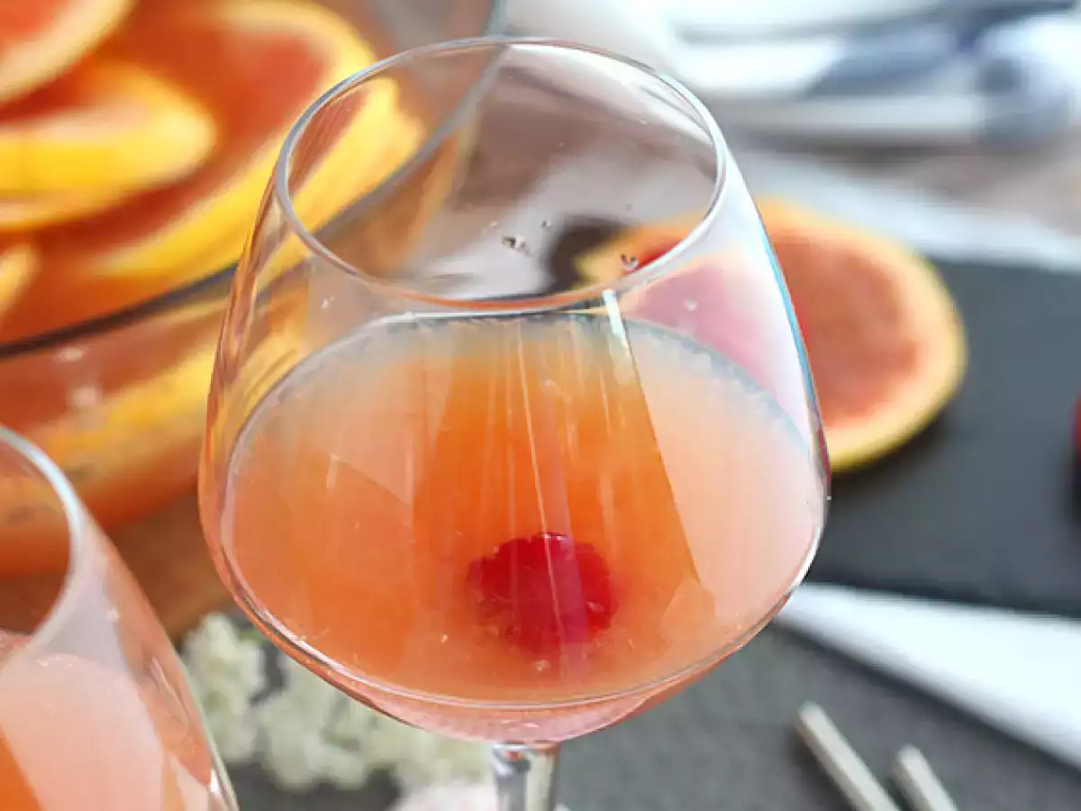 Rózsaszín sangria rozé borral - fotó 5