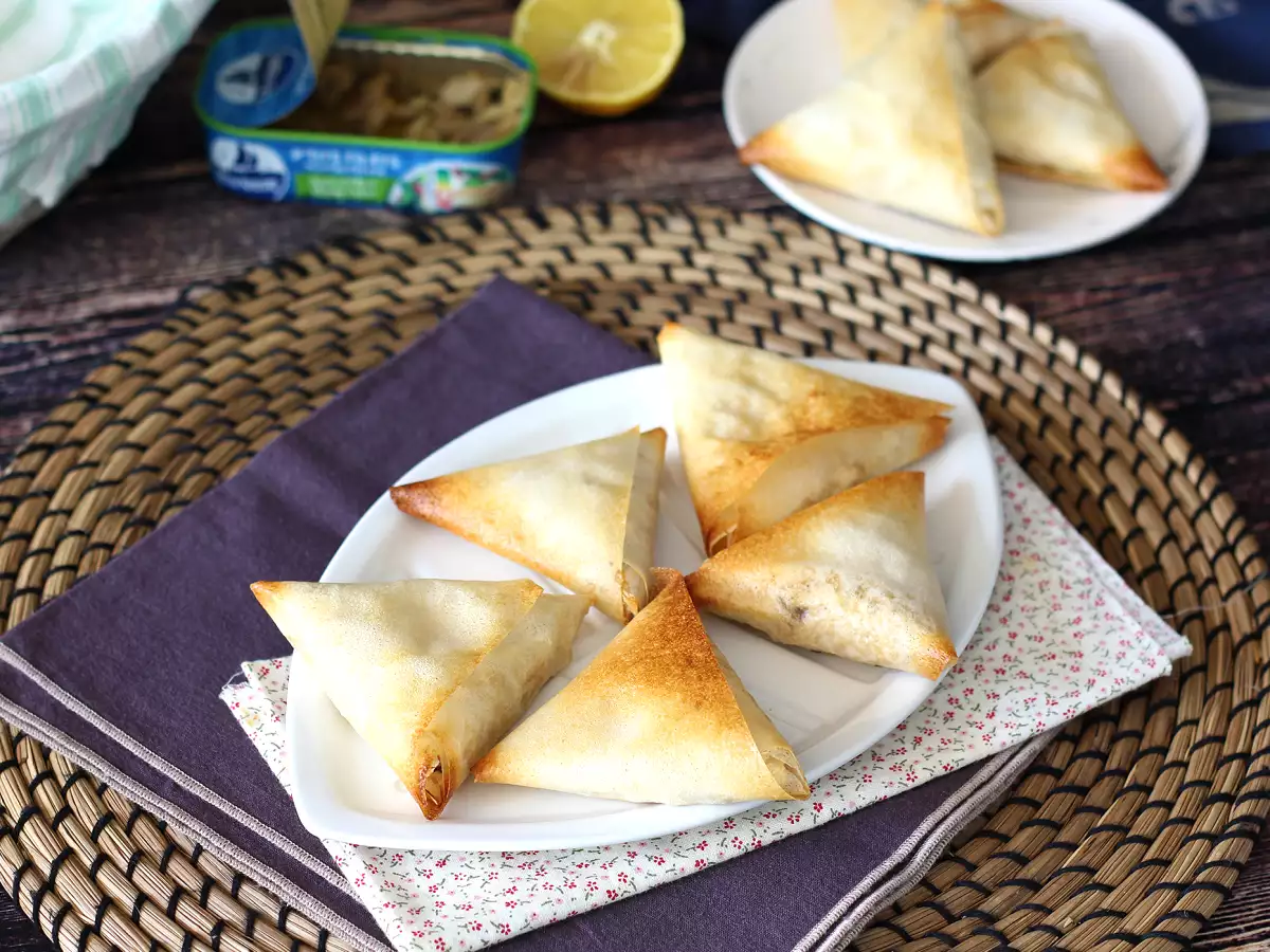 Samoussas makrélával és fromage frais-val - fotó 4