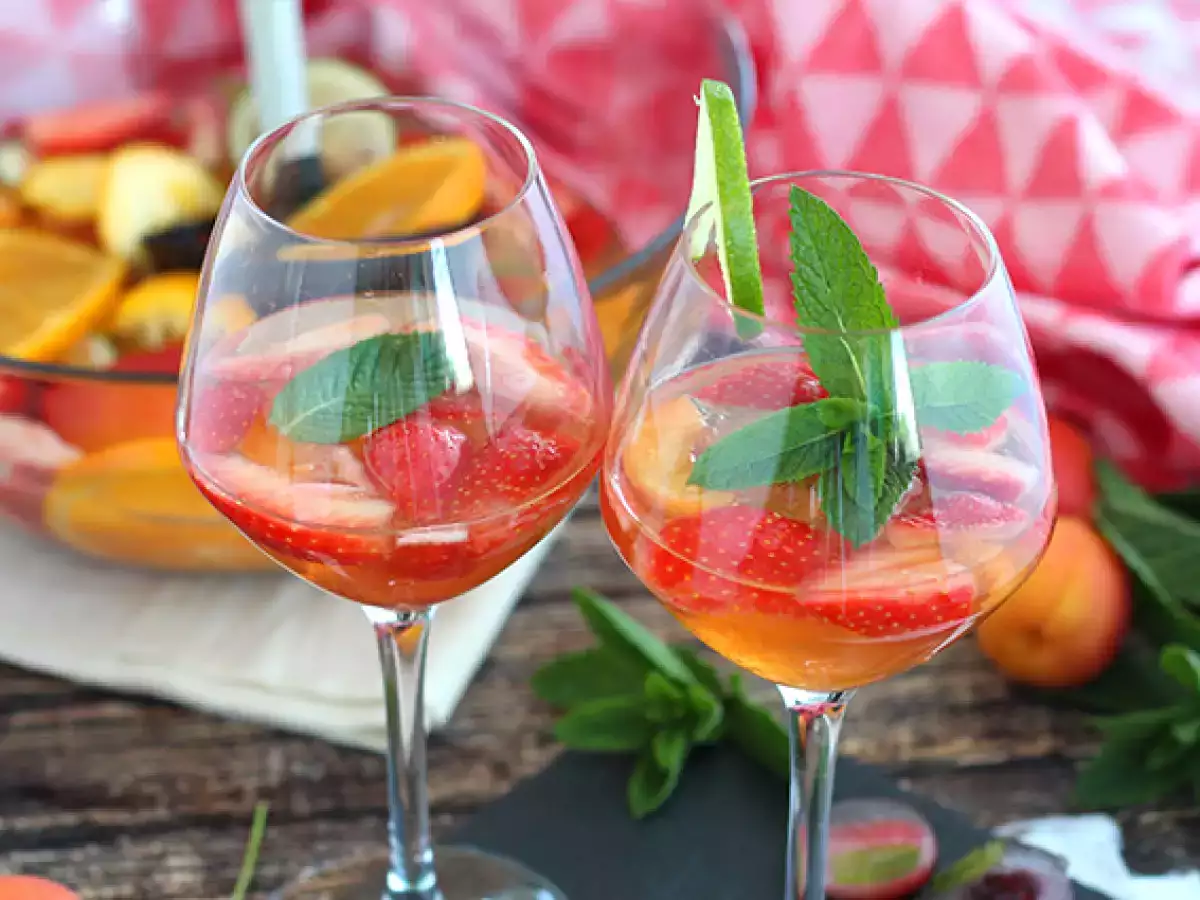 Sangria fehérborral - Fehér Sangria - fotó 4