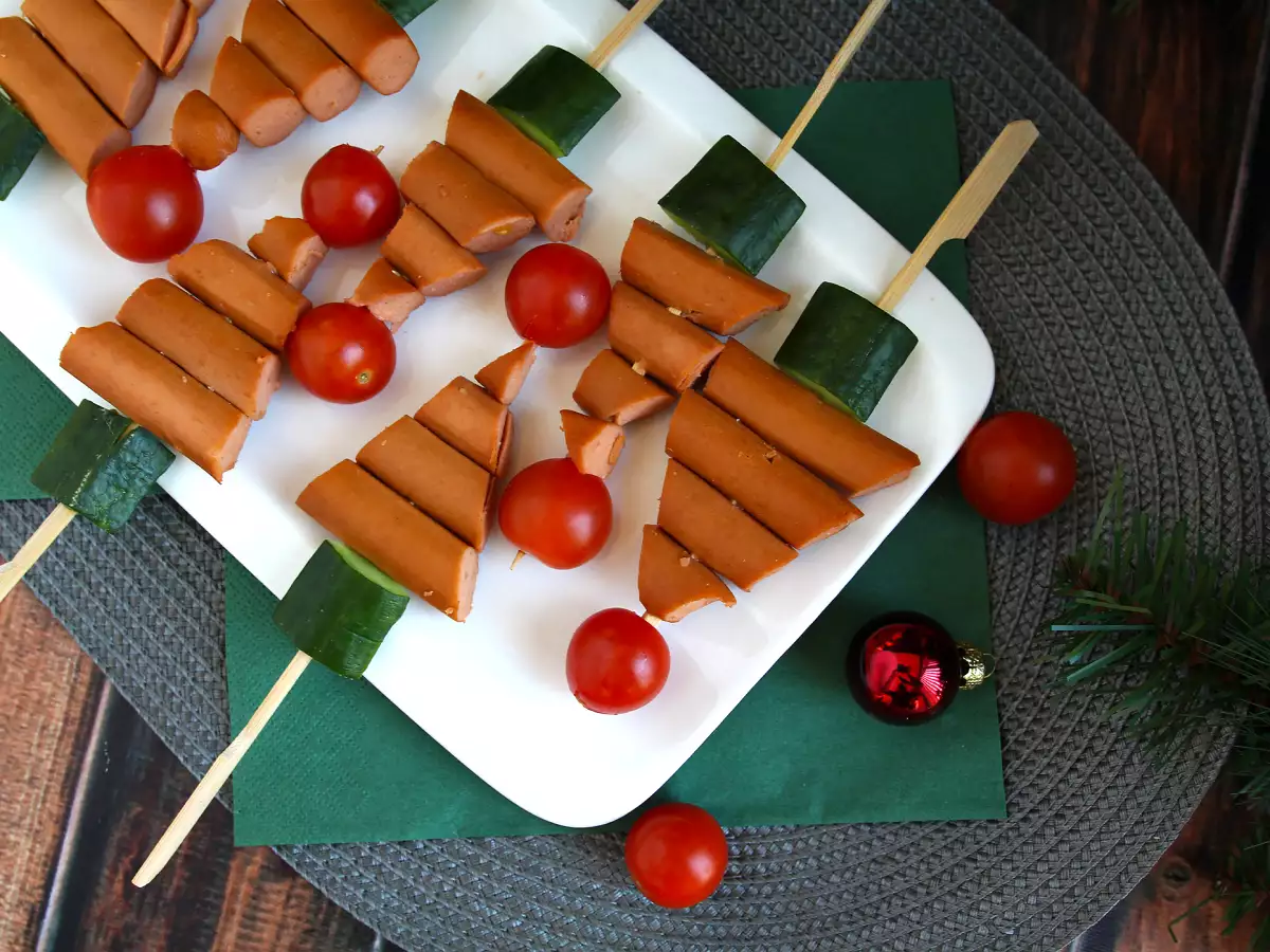 Sapin knackis nyársak: a gyors és egyszerű karácsonyi aperitif! - fotó 2
