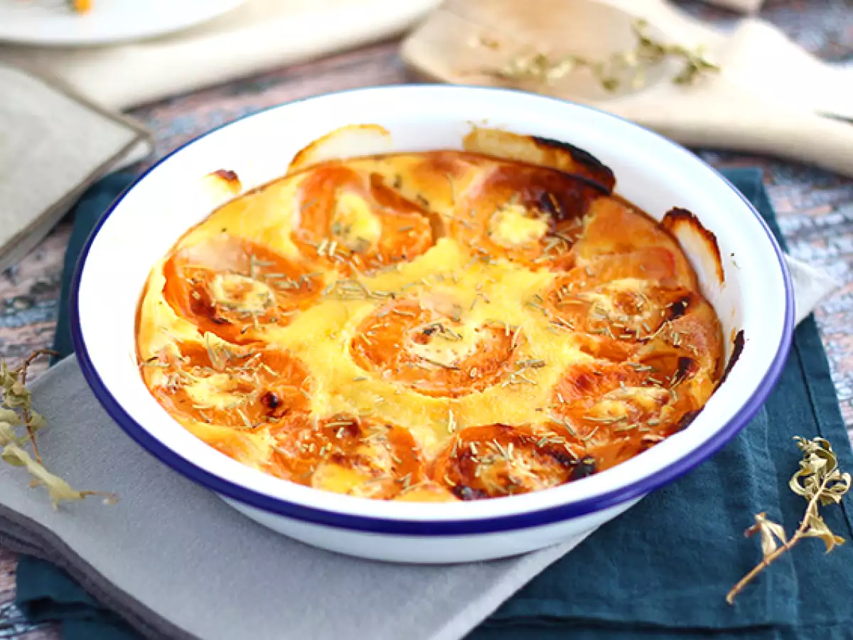 Sárgabarackos és kókuszos gratin - fotó 2