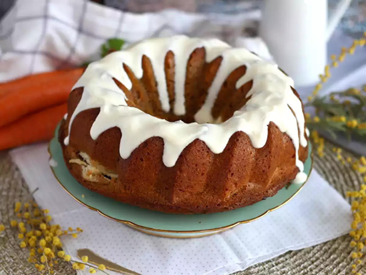 Sárgarépa piskóta sajttorta töltelékkel - fotó 2