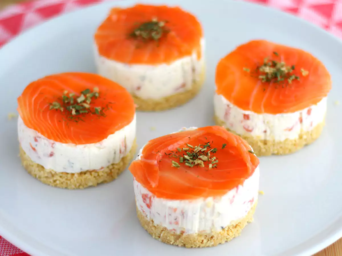 Sós lazacos sajttorta - fotó 2