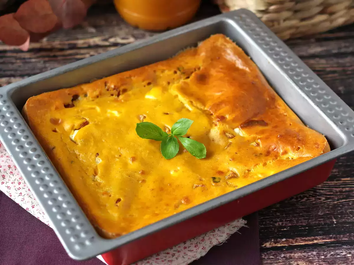 Sós sonkás-fetás brownie sütőtökkel: a tökéletes recept az újrahasznosító leveshez! - fotó 2