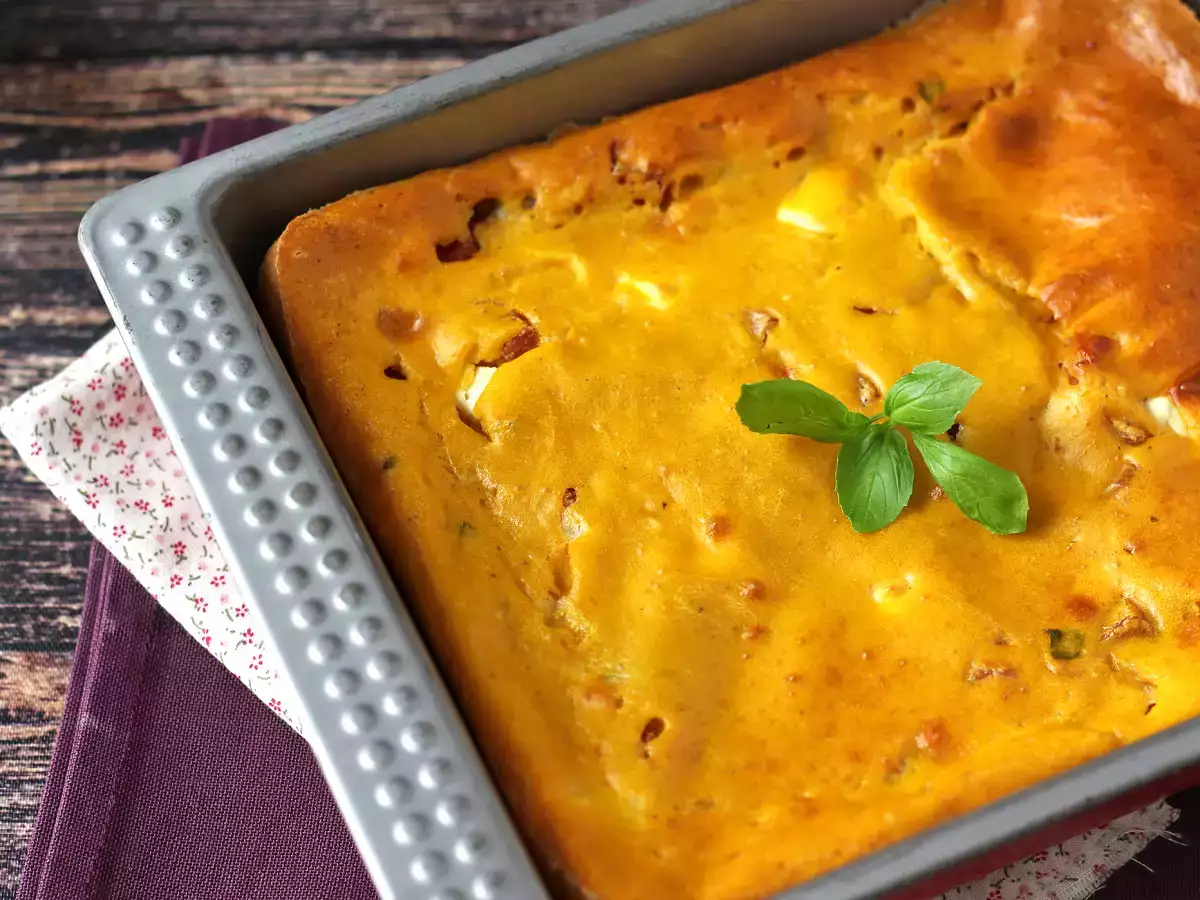 Sós sonkás-fetás brownie sütőtökkel: a tökéletes recept az újrahasznosító leveshez! - fotó 6