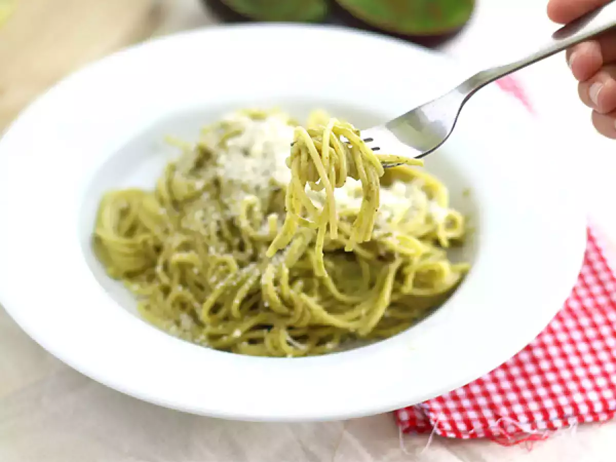 Spagetti carbonara avokádóval - fotó 3