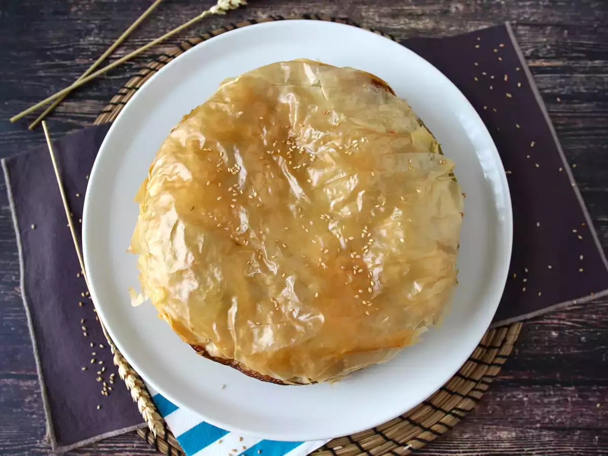 Spanakopita, a szuperegyszerű görög pite spenóttal és feta sajttal - fotó 4