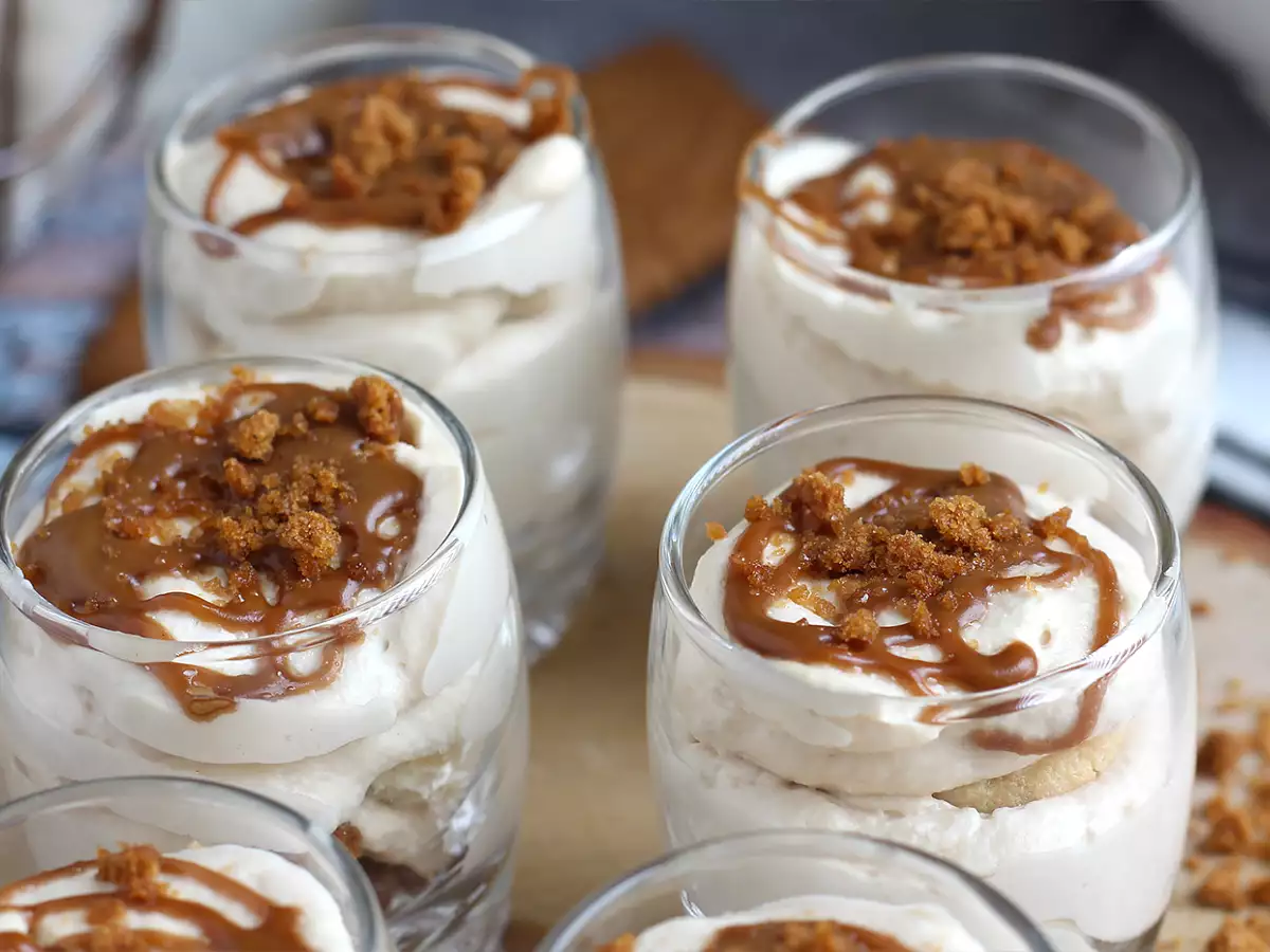 Speculoos mousse poharak - fotó 7