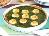 Spenótos és kecskesajtos quiche, fotó 1