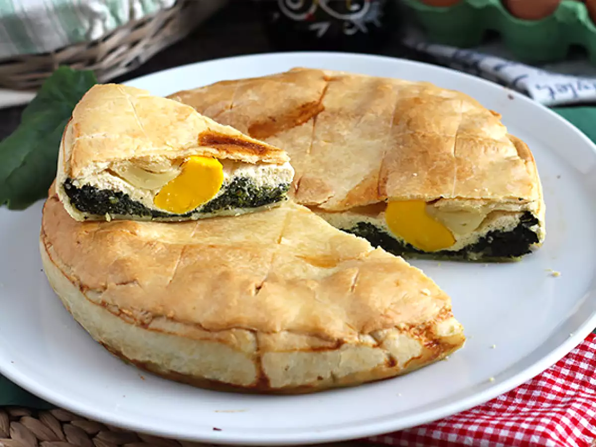 Spenótos, ricottás és tojásos pite - olasz Torta Pasqualina