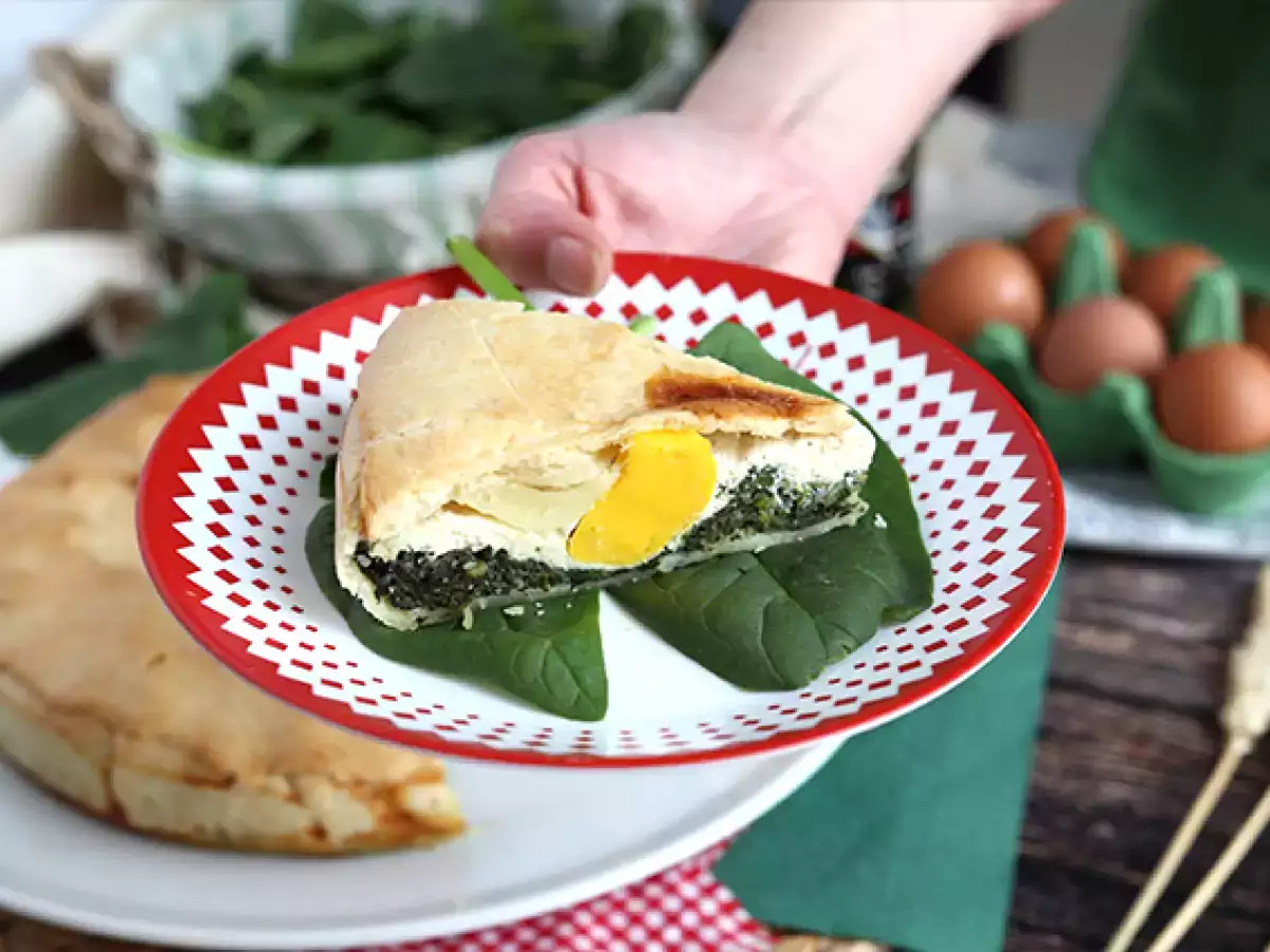 Spenótos, ricottás és tojásos pite - olasz Torta Pasqualina - fotó 2