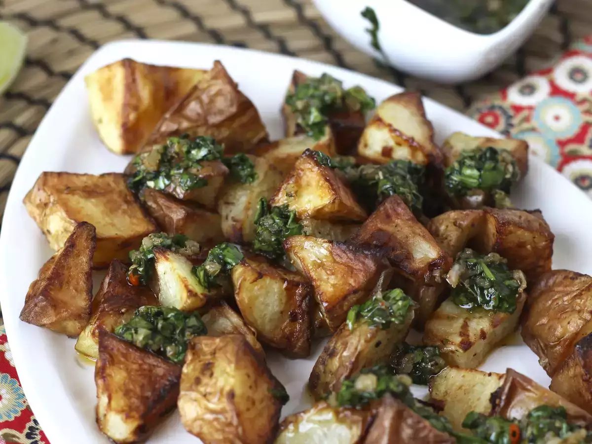 Sült burgonya chimichurrival - fotó 5