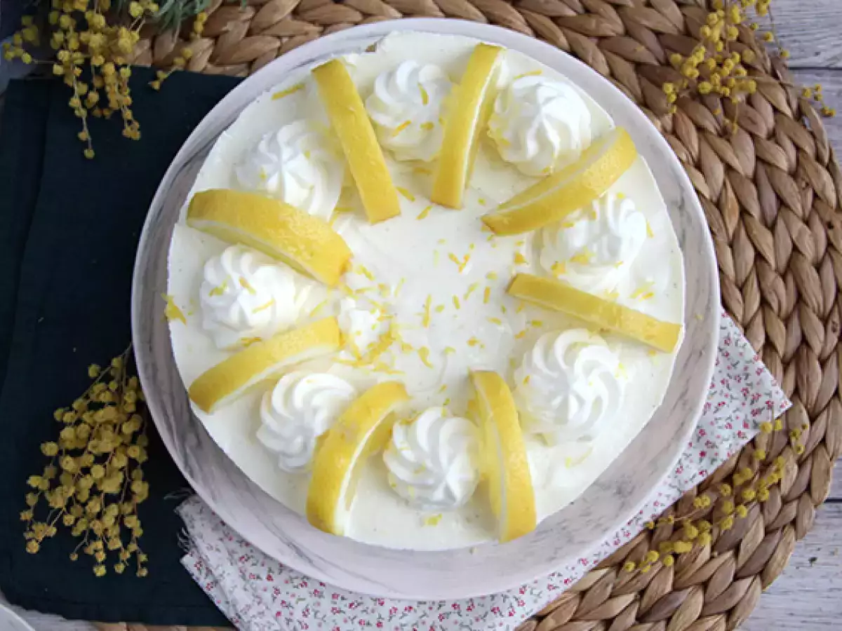 Sütés nélküli citromos sajttorta - fotó 3