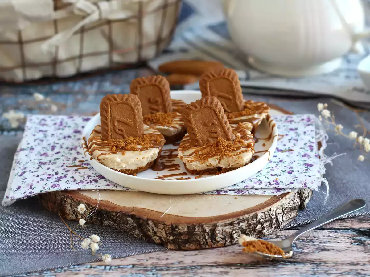 Sütés nélküli sajttorta speculoos keksszel - fotó 5