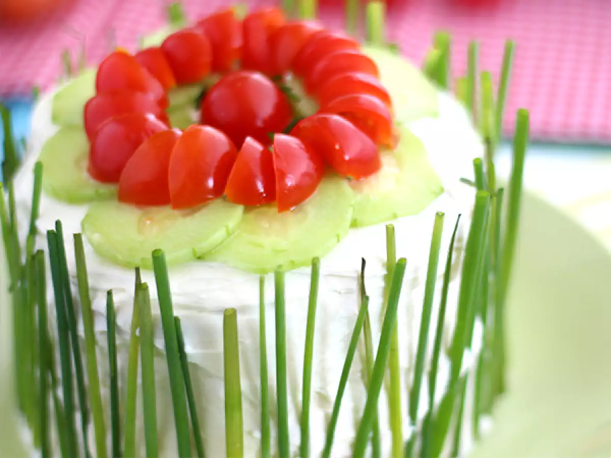 Szendvicstorta, a friss aperitif torta - fotó 4