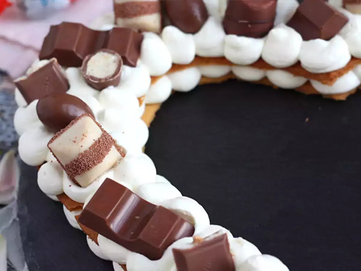 Szív torta au Kinder - Kinder szív torta Valentin-napra - fotó 5