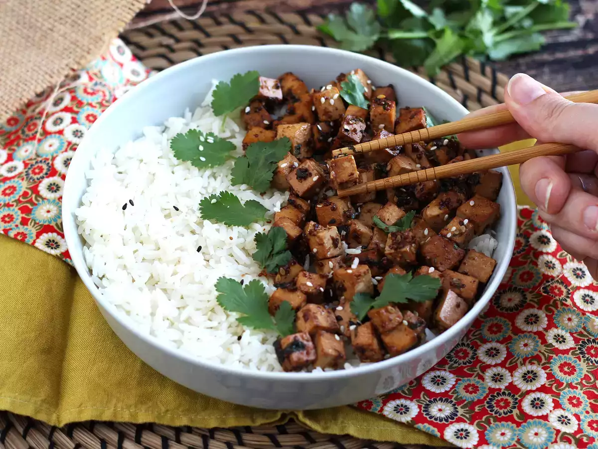 Szójaszószban pácolt tofu - fotó 4