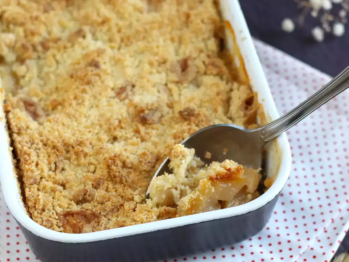 Szuper könnyű alma crumble - fotó 2
