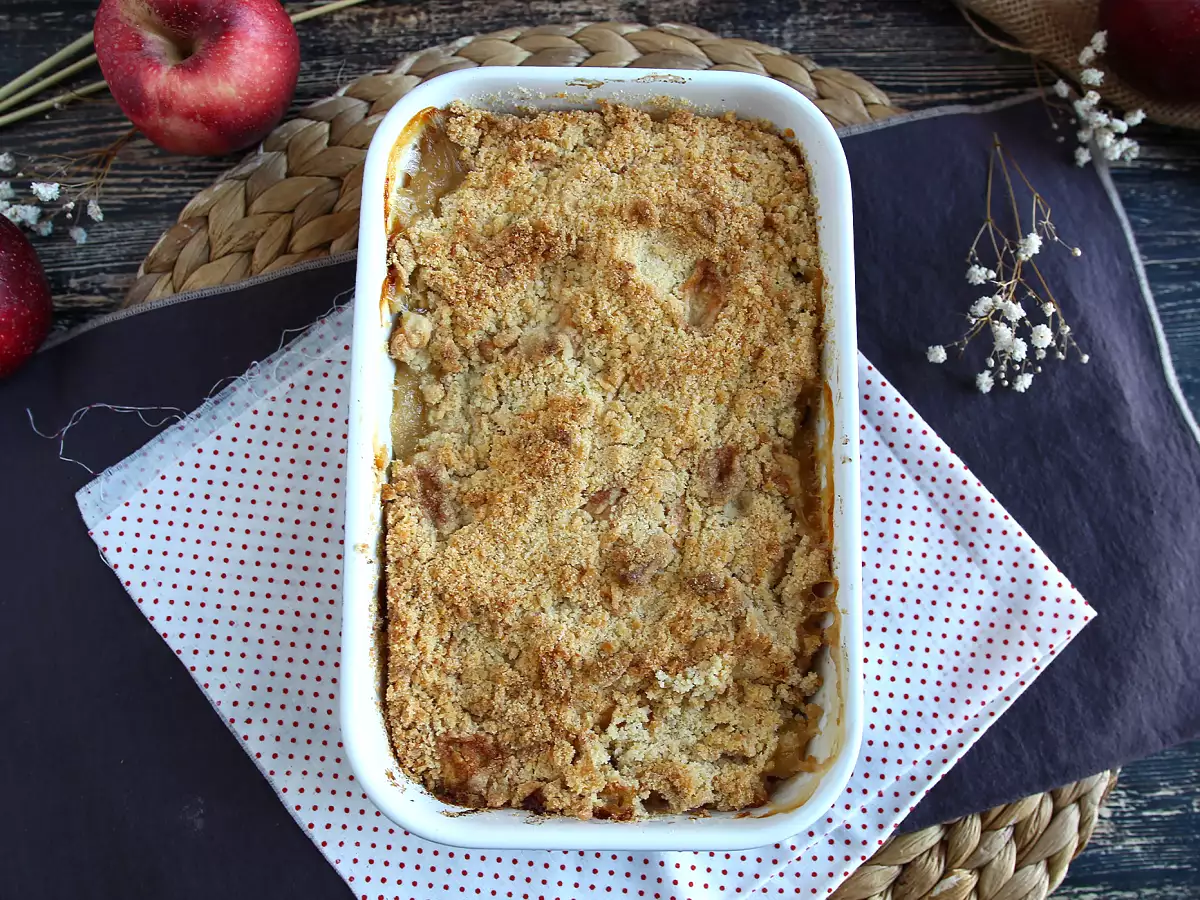 Szuper könnyű alma crumble - fotó 3