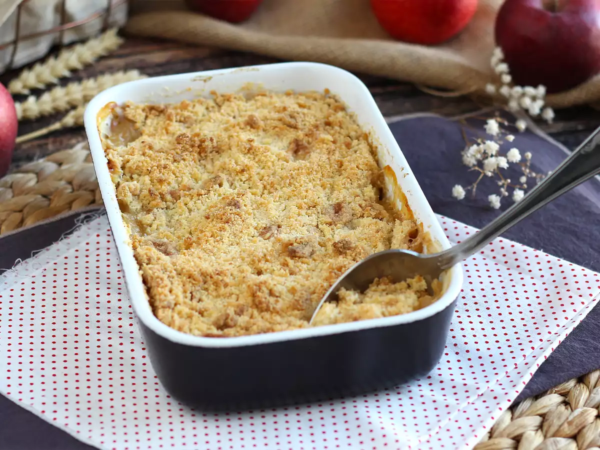 Szuper könnyű alma crumble - fotó 4