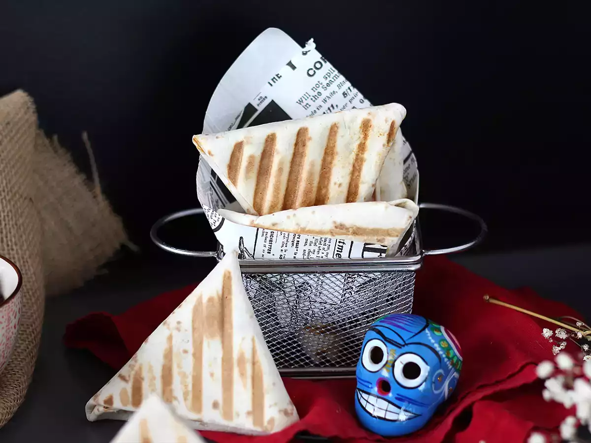 Taco darált húsos samosával - fotó 4