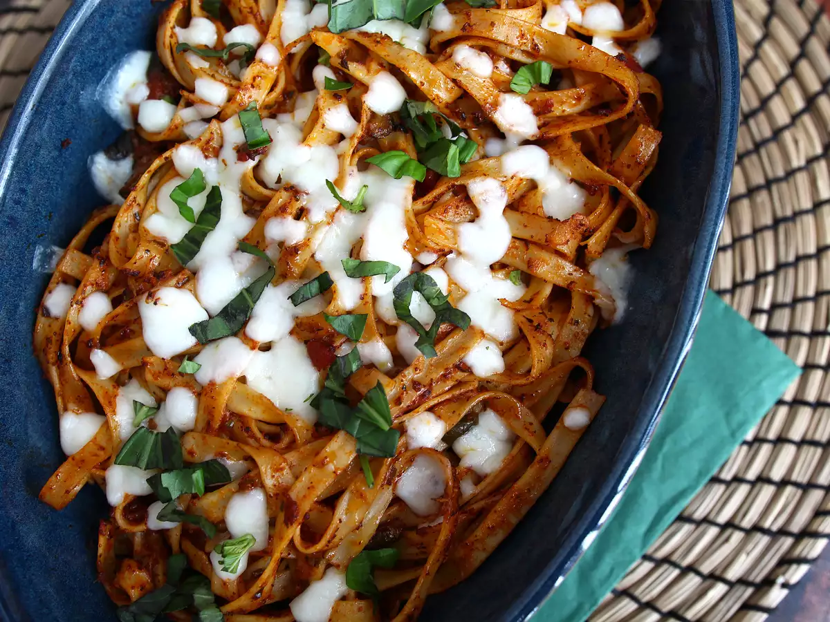Tagliatelle al forno, a maradék tészta felhasználásának hulladékellenes receptje - fotó 4