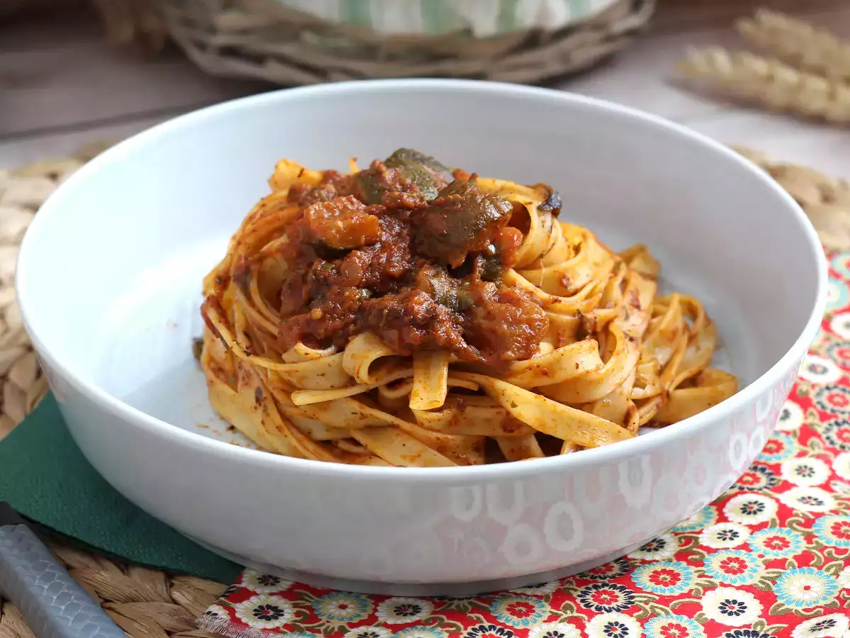 Tagliatelle cukkiniraguval, egy vegetáriánus első fogás, amit mindenki szeret! - fotó 2