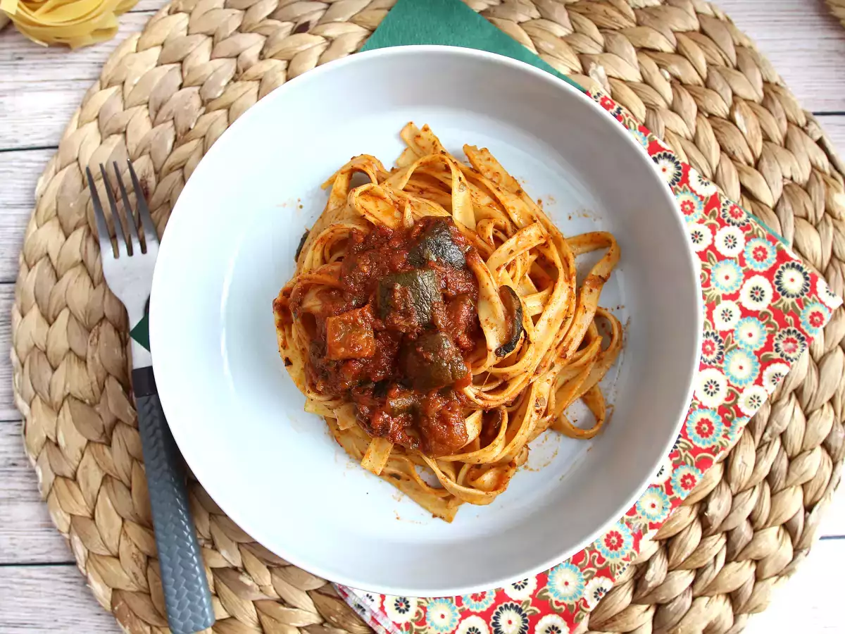 Tagliatelle cukkiniraguval, egy vegetáriánus első fogás, amit mindenki szeret! - fotó 3