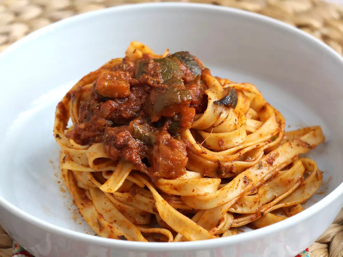 Tagliatelle cukkiniraguval, egy vegetáriánus első fogás, amit mindenki szeret! - fotó 4