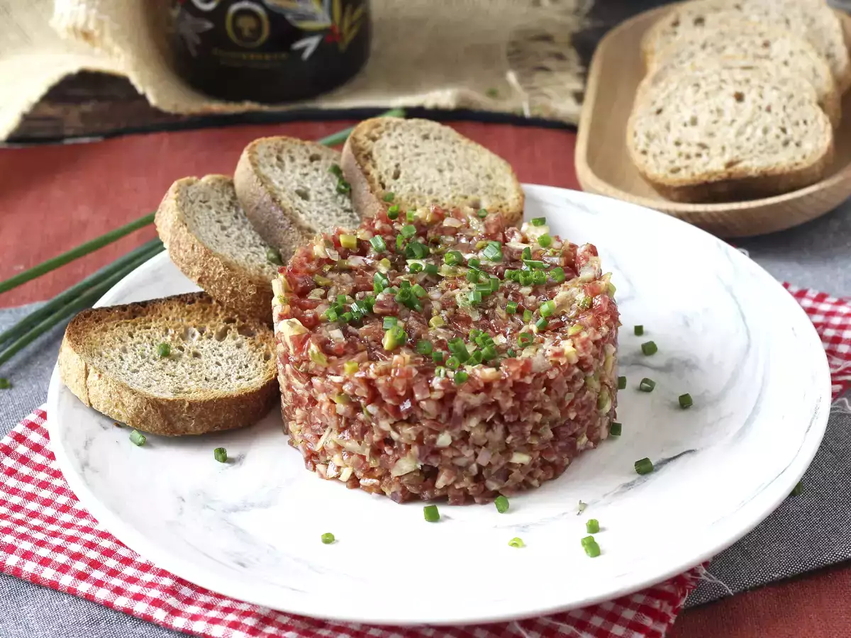 Tartar de fuet: a klasszikus steak-tatár expressz változata - fotó 3