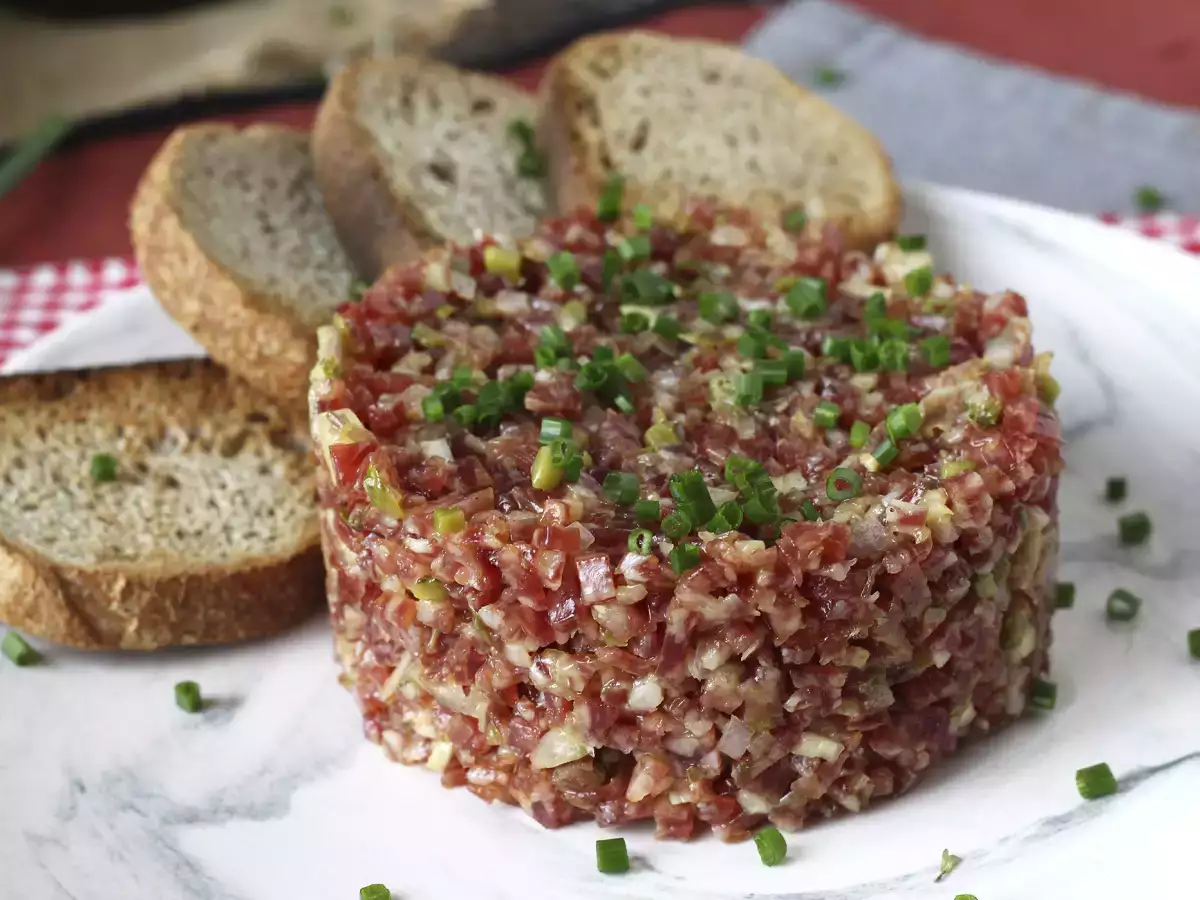 Tartar de fuet: a klasszikus steak-tatár expressz változata - fotó 6