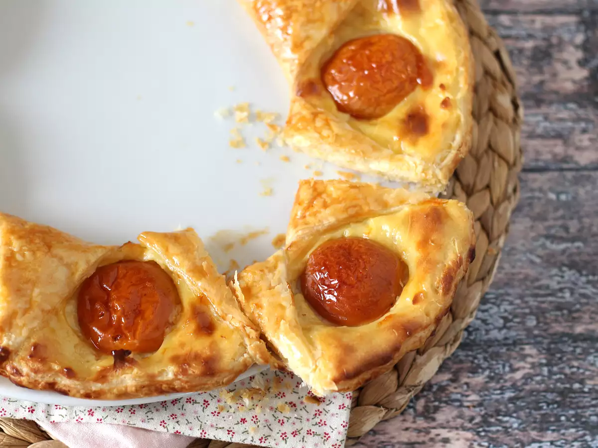 Tarte oranaise - leveles tészta, puding és sárgabarack - fotó 4