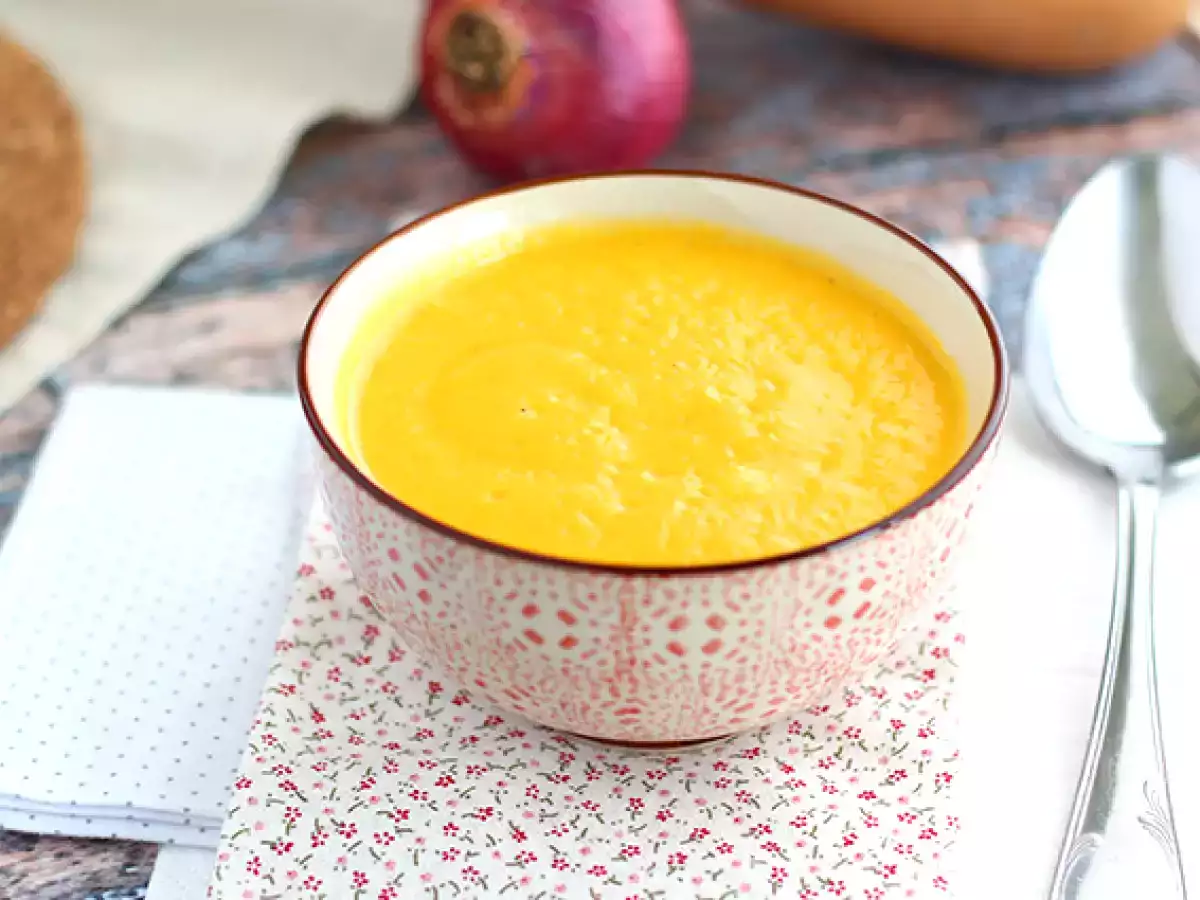 Tejszínes butternut tök leves - fotó 4