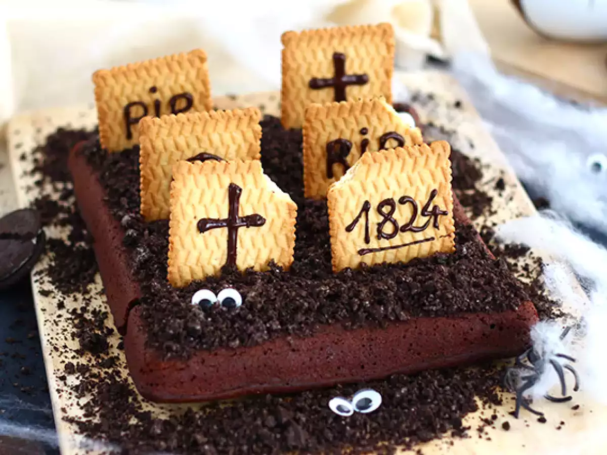 Temetői brownie Halloweenre - fotó 2