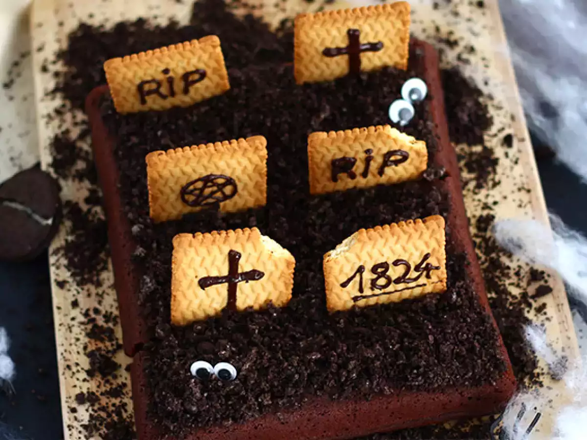 Temetői brownie Halloweenre - fotó 3
