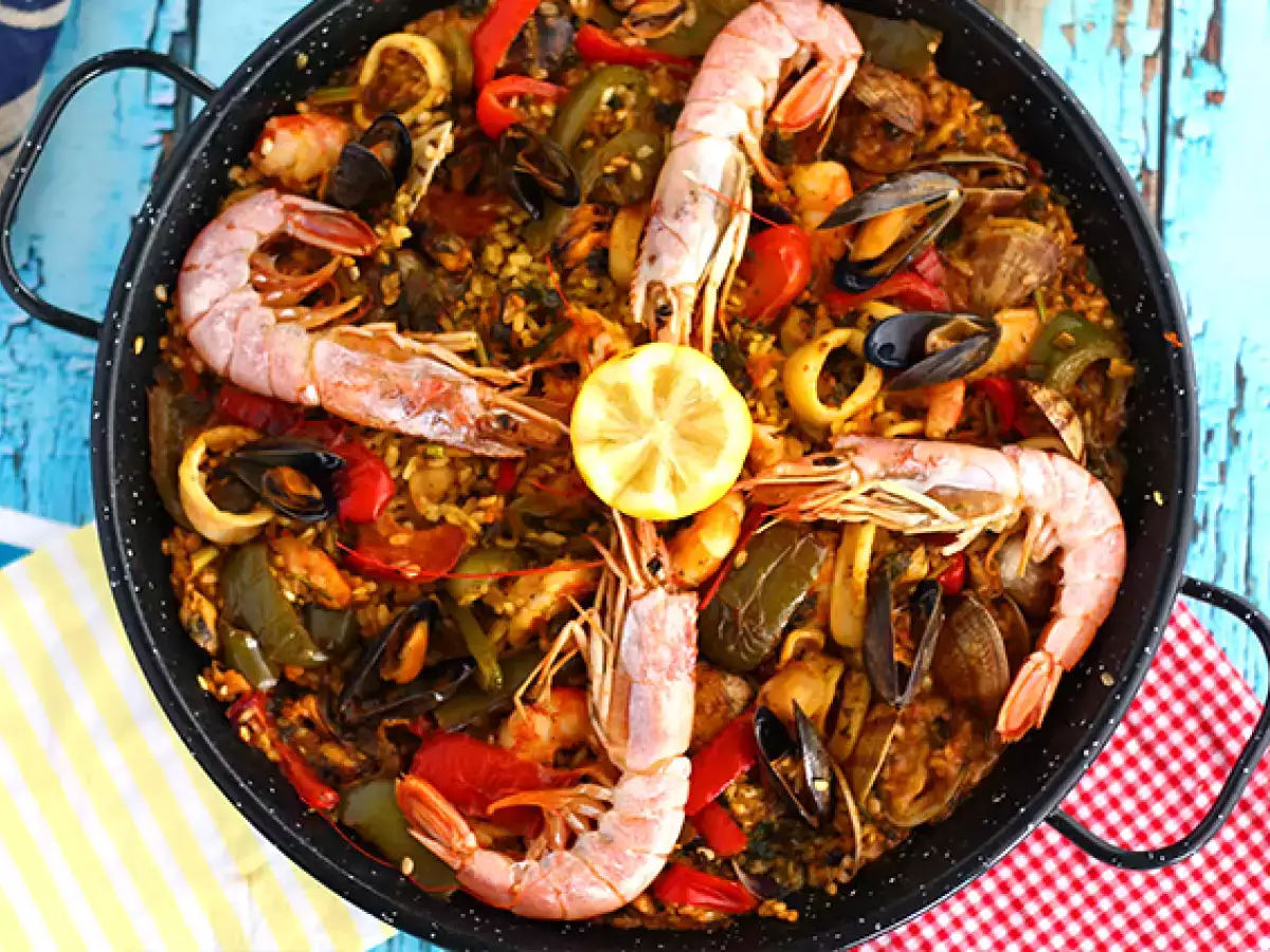 Tenger gyümölcsei paella - fotó 2