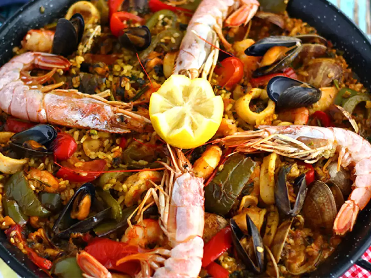 Tenger gyümölcsei paella - fotó 3
