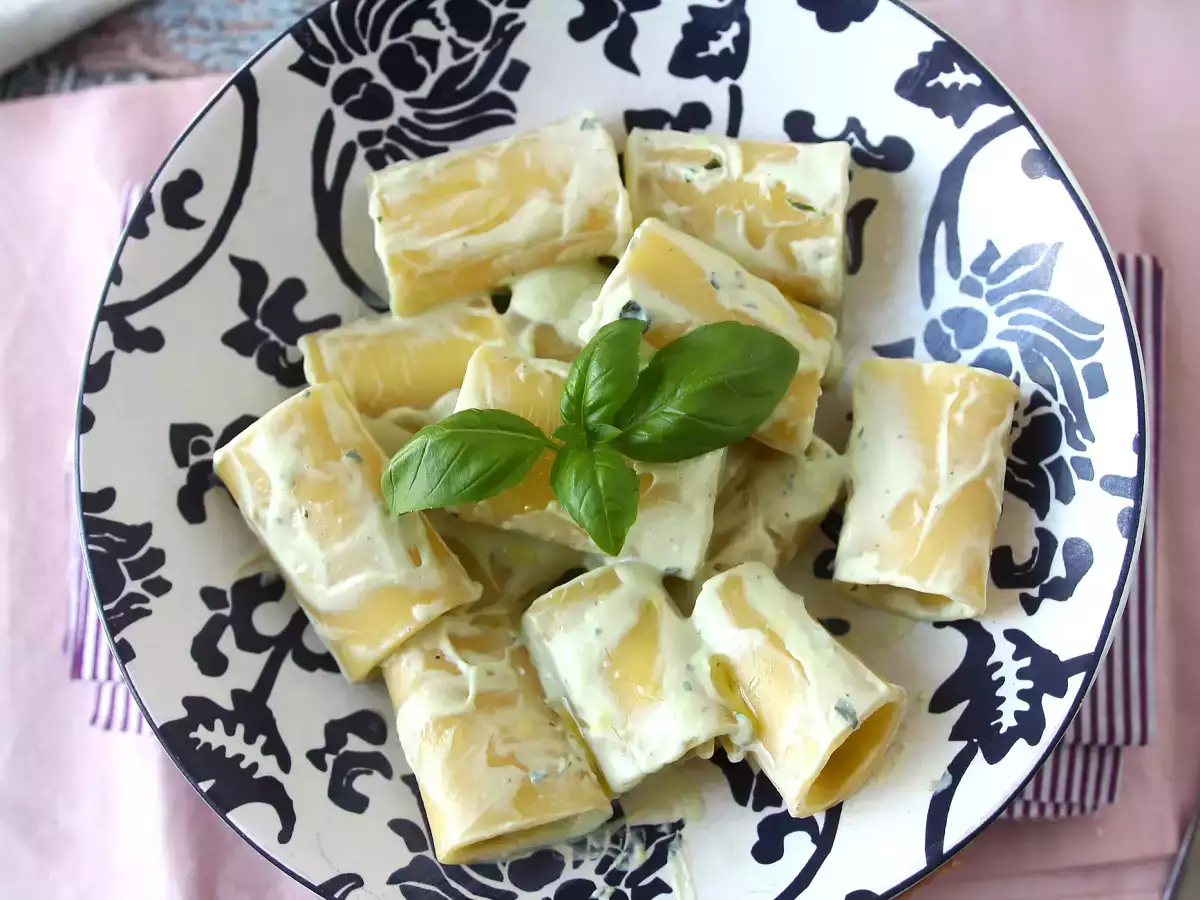 Tészta ricotta krémmel és bazsalikommal - fotó 4