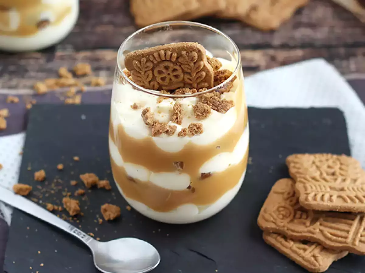 Tiramisu speculoos és sós vajkaramellával